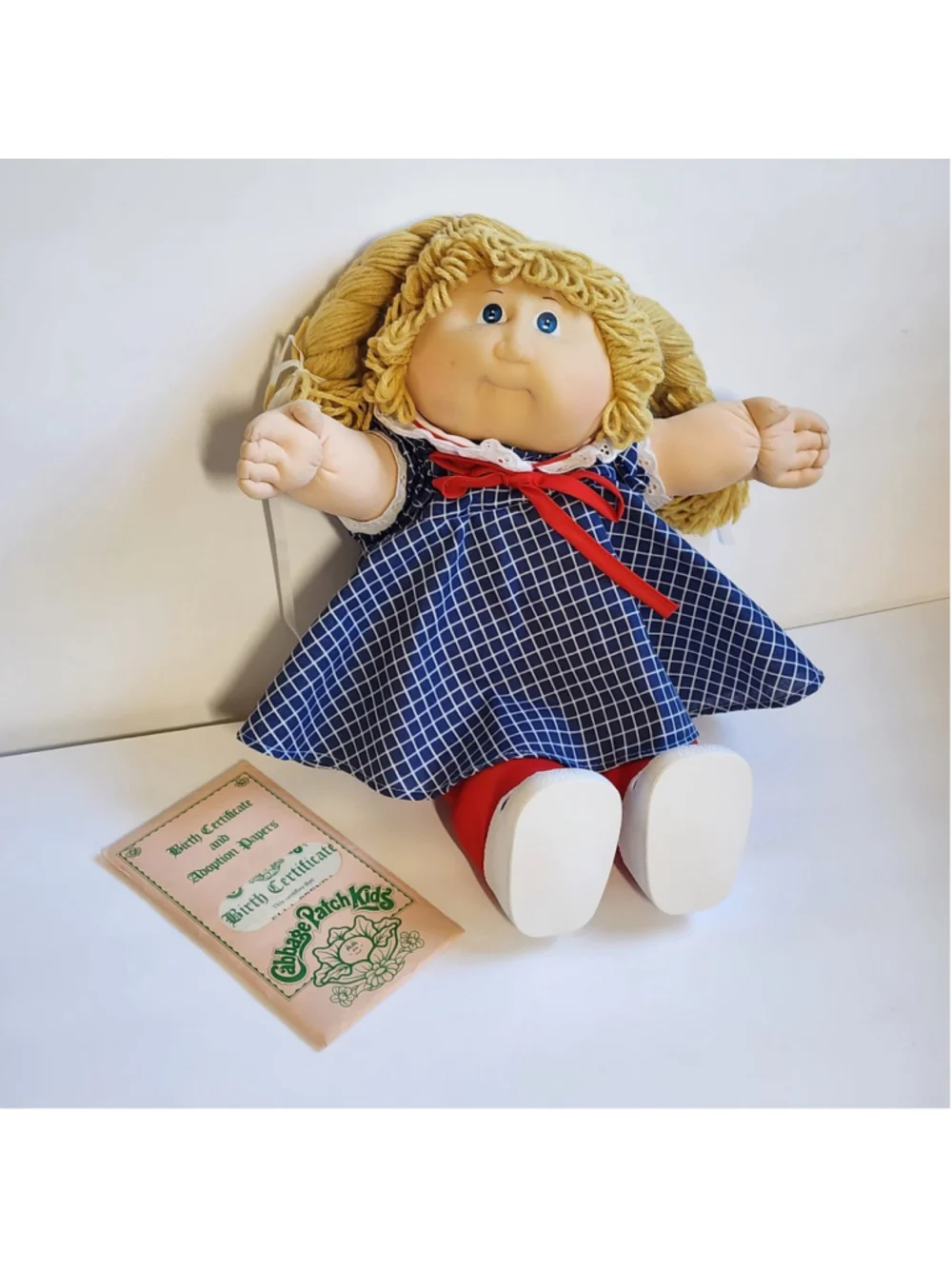 Vtg 1983 Cabbage Patch Kids Doll Ella Brenda HM #2 KT Factory Coleco Box Papers